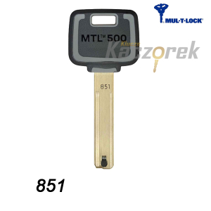 Mul-T-Lock 851 MTL500 - klucz surowy